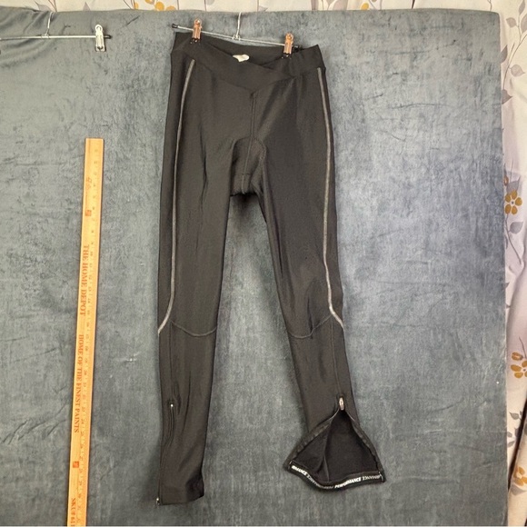 Performance Women's Thermal Flex Tights w/ biking pad (Black) (XL) w/ Chamois) - Picture 3 of 12